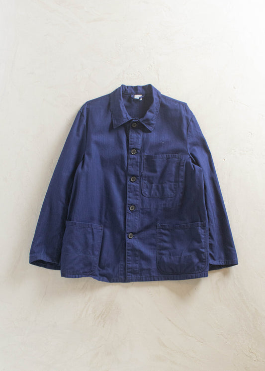 1990s Bleu de Travail European Workwear Chore Jacket Size XS/S