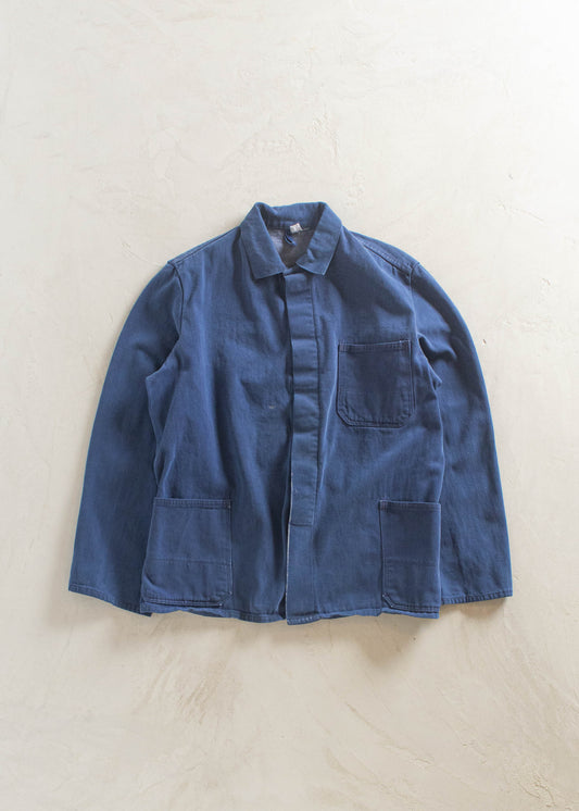 1990s Bleu de Travail European Workwear Chore Jacket Size M/L