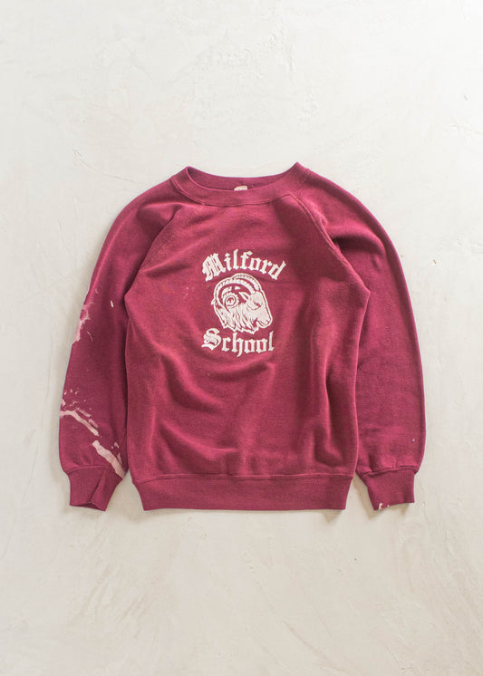 1970s Milford School Sweatshirt Size XS/S