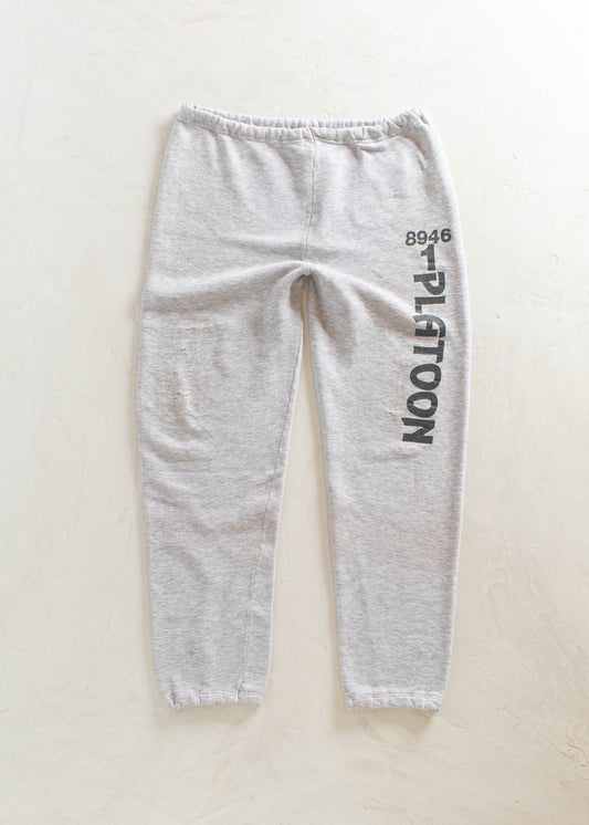 1980s Platoon Cotton Drawstring Sweatpants Size L/XL