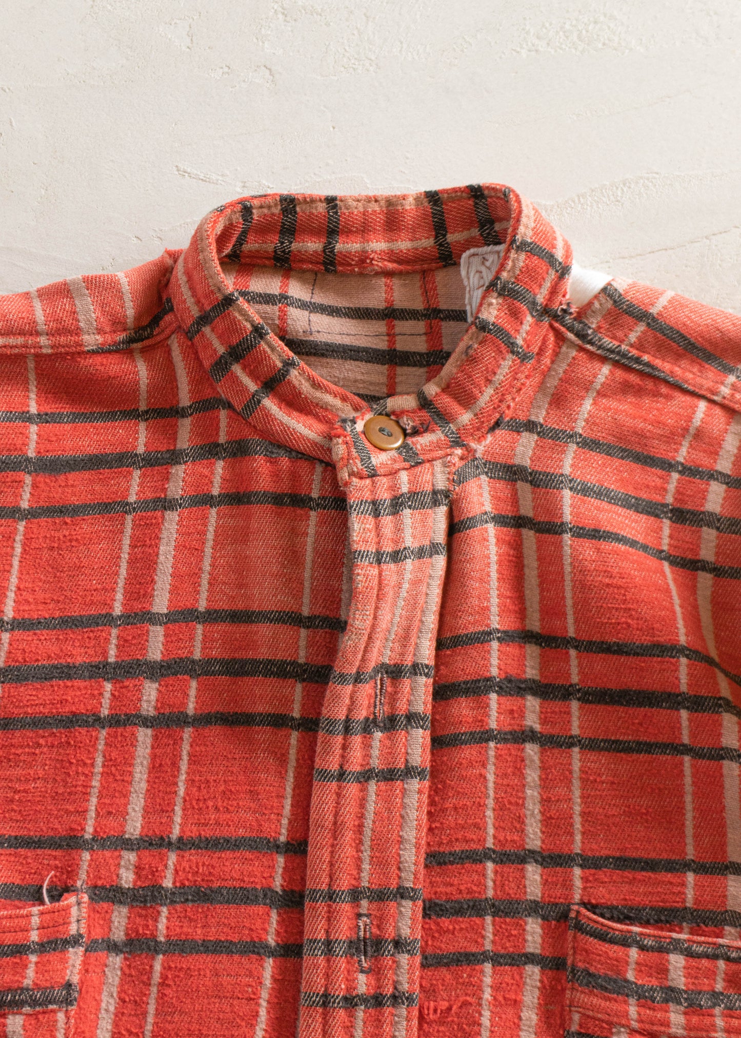 1950s Camp Blanket Flannel Button Up Shirt Size XS/S