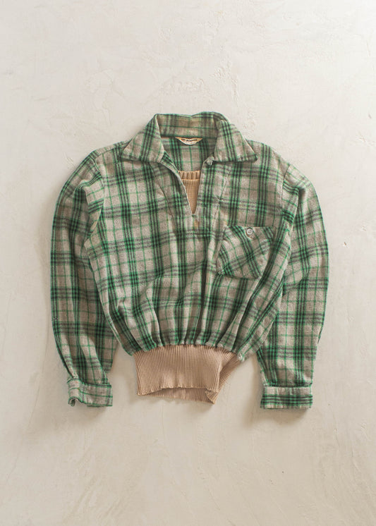 1960s Puritan Wool Flannel Shirt Size XS/S