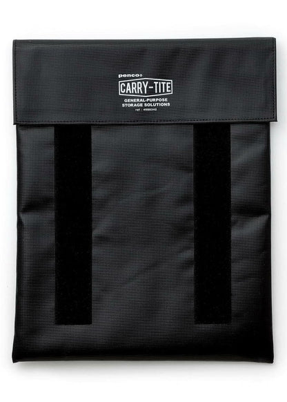 Black laptop case with 'CARRY-TITE' branding on a white background