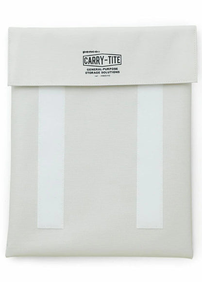 White laptop case with 'CARRY-TITE' branding on a white background