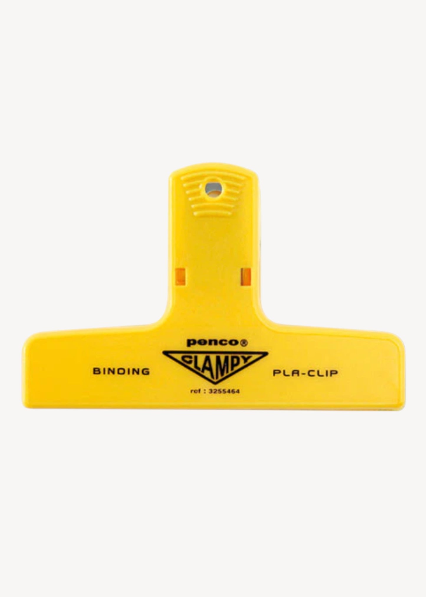 Yellow clip with 'Penco' branding on a white background