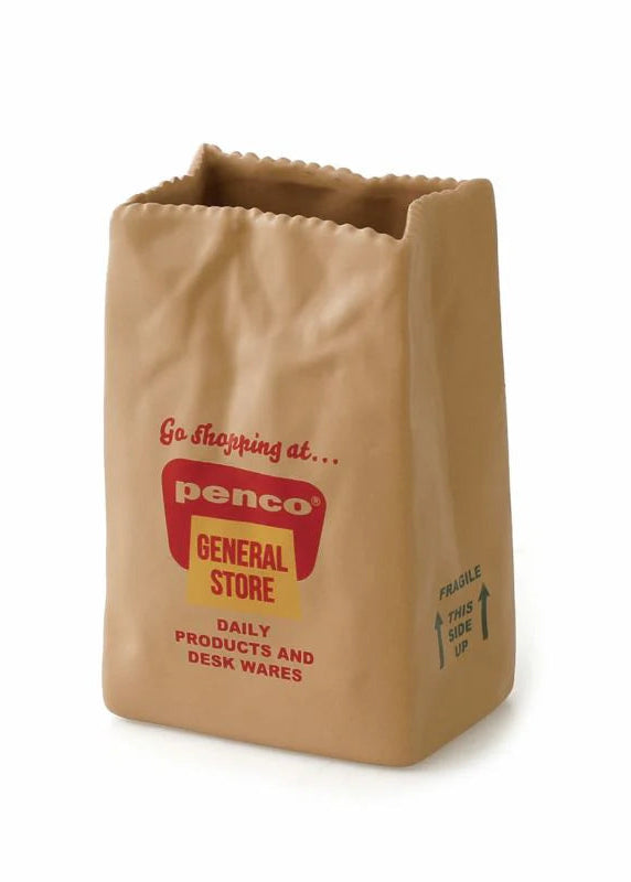 Kraft paper bag with Penco General Store branding on a white background