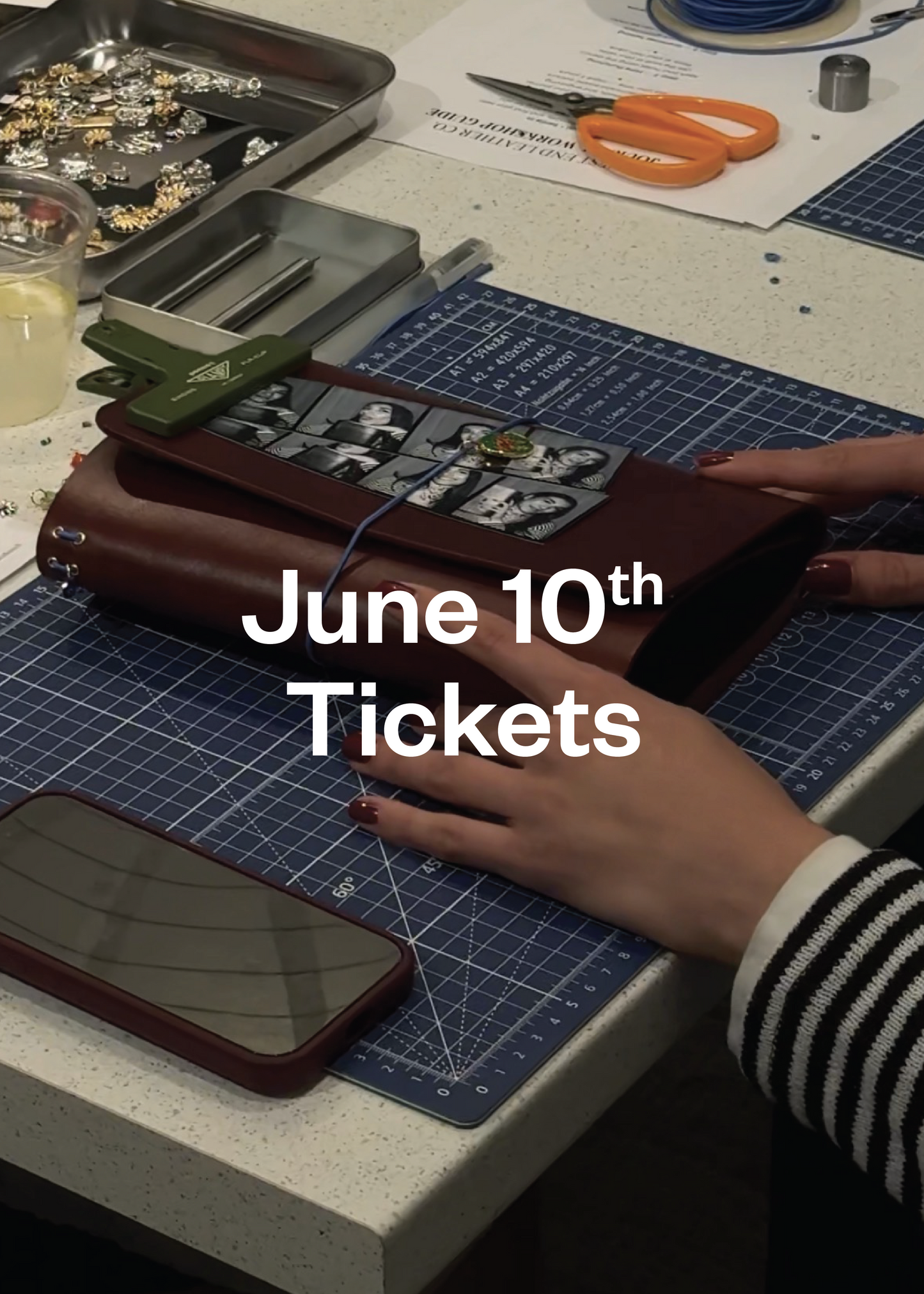 JUNE 10 — Leather Journal Workshop with West End Leather and Gelsey Latonio at Palmo Goods