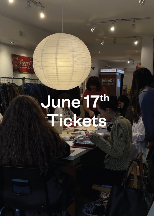 JUNE 17 — Leather Journal Workshop with West End Leather and Gelsey Latonio at Palmo Goods