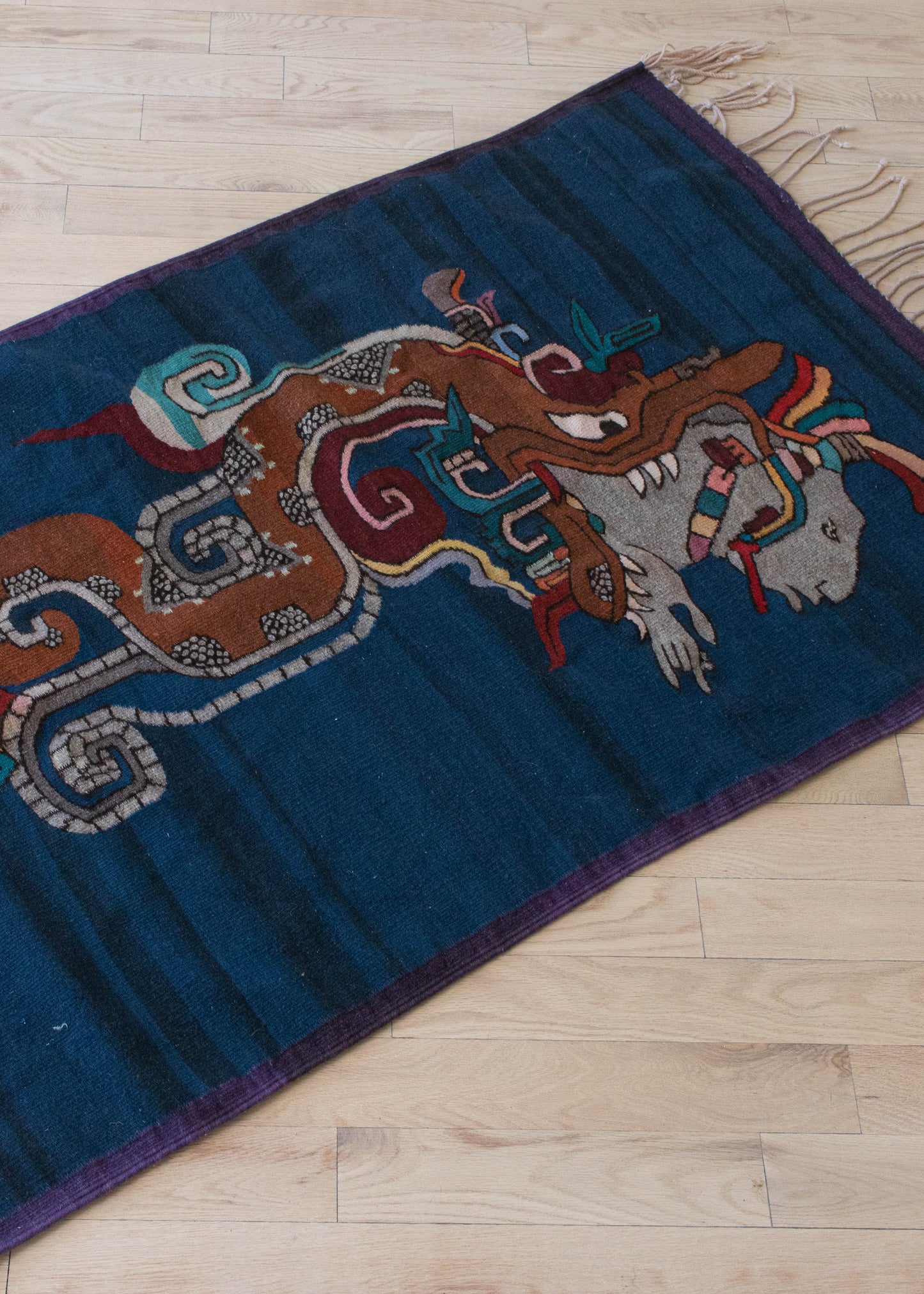 Vintage Dragon Pattern Area Rug