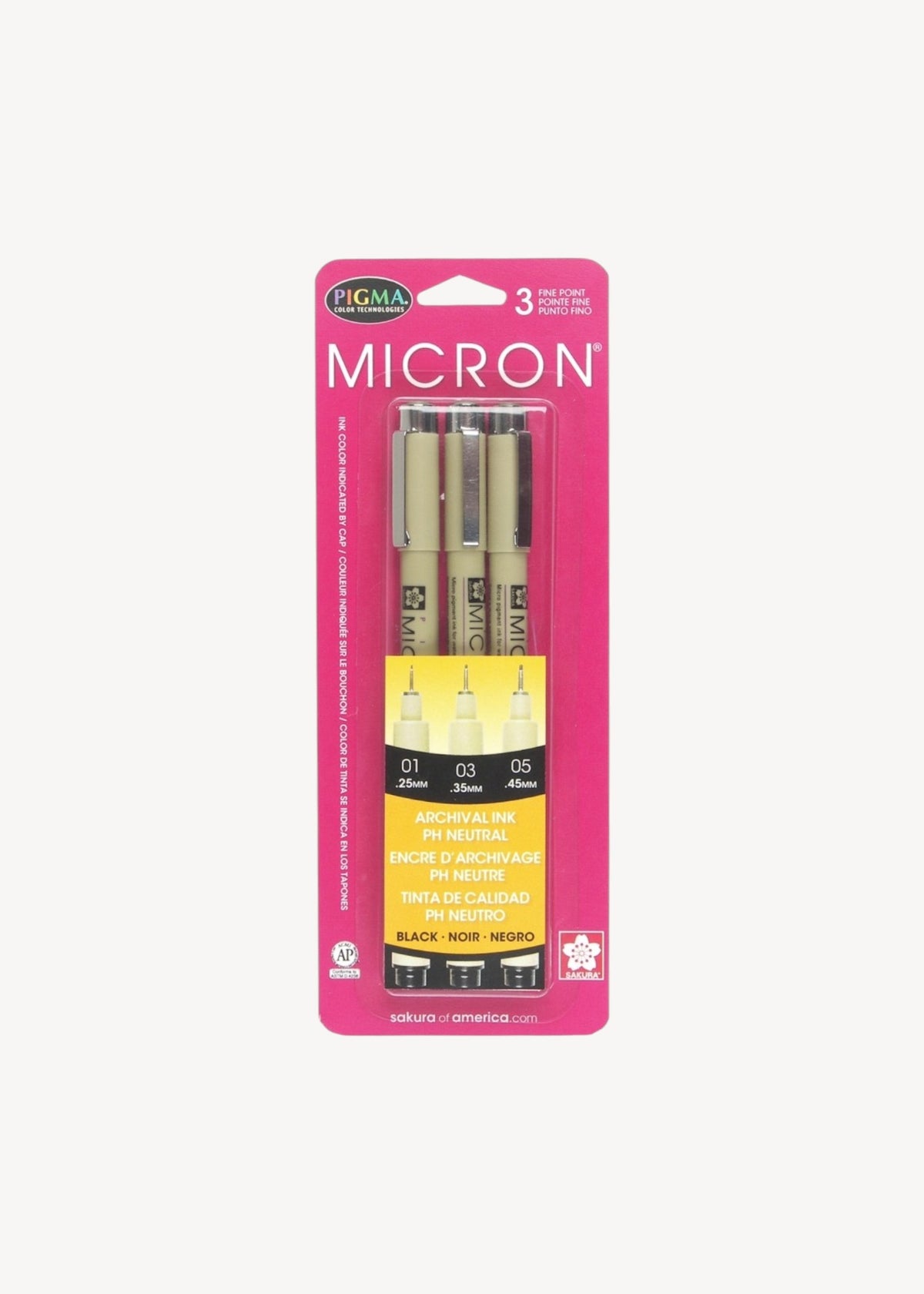 Sakura Pigma Micron - Set of 3