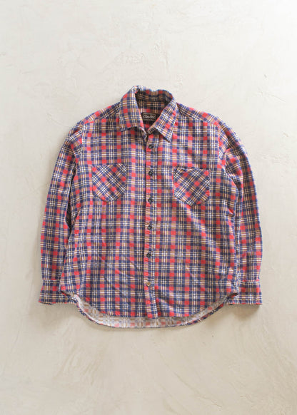 1990s Cotton Flannel Button Up Shirt Size S/M