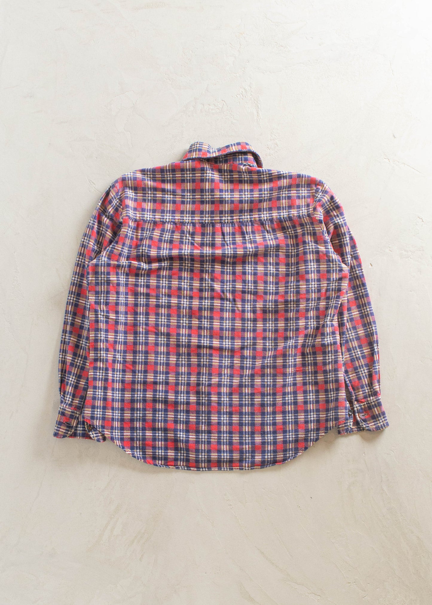 1990s Cotton Flannel Button Up Shirt Size S/M
