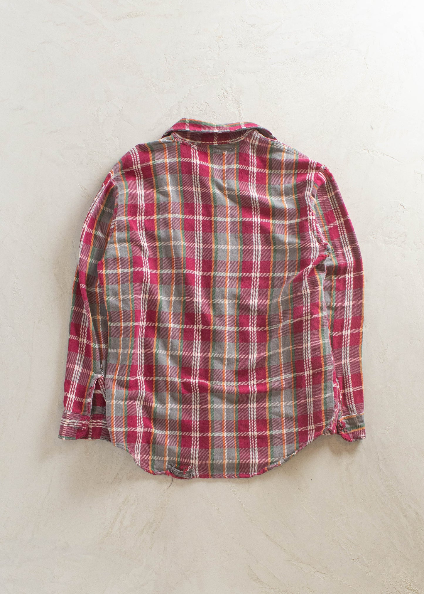 1970s JC Penney Big Mac Cotton Flannel Button Up Shirt Size L/XL