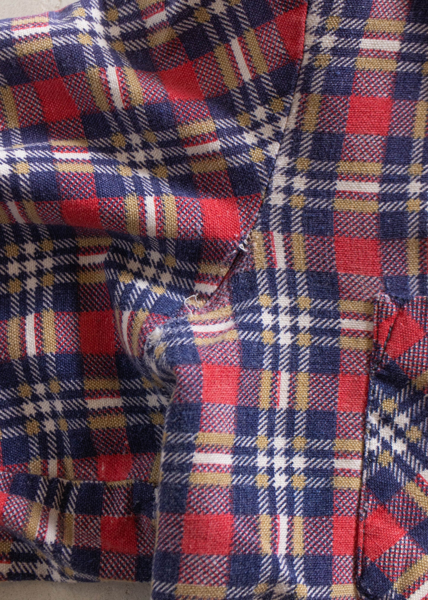 1990s Cotton Flannel Button Up Shirt Size S/M