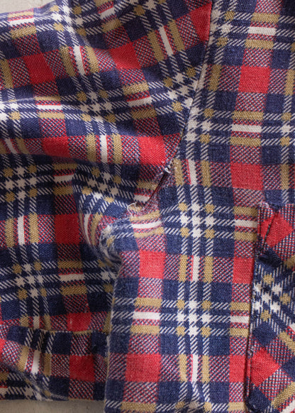 1990s Cotton Flannel Button Up Shirt Size S/M