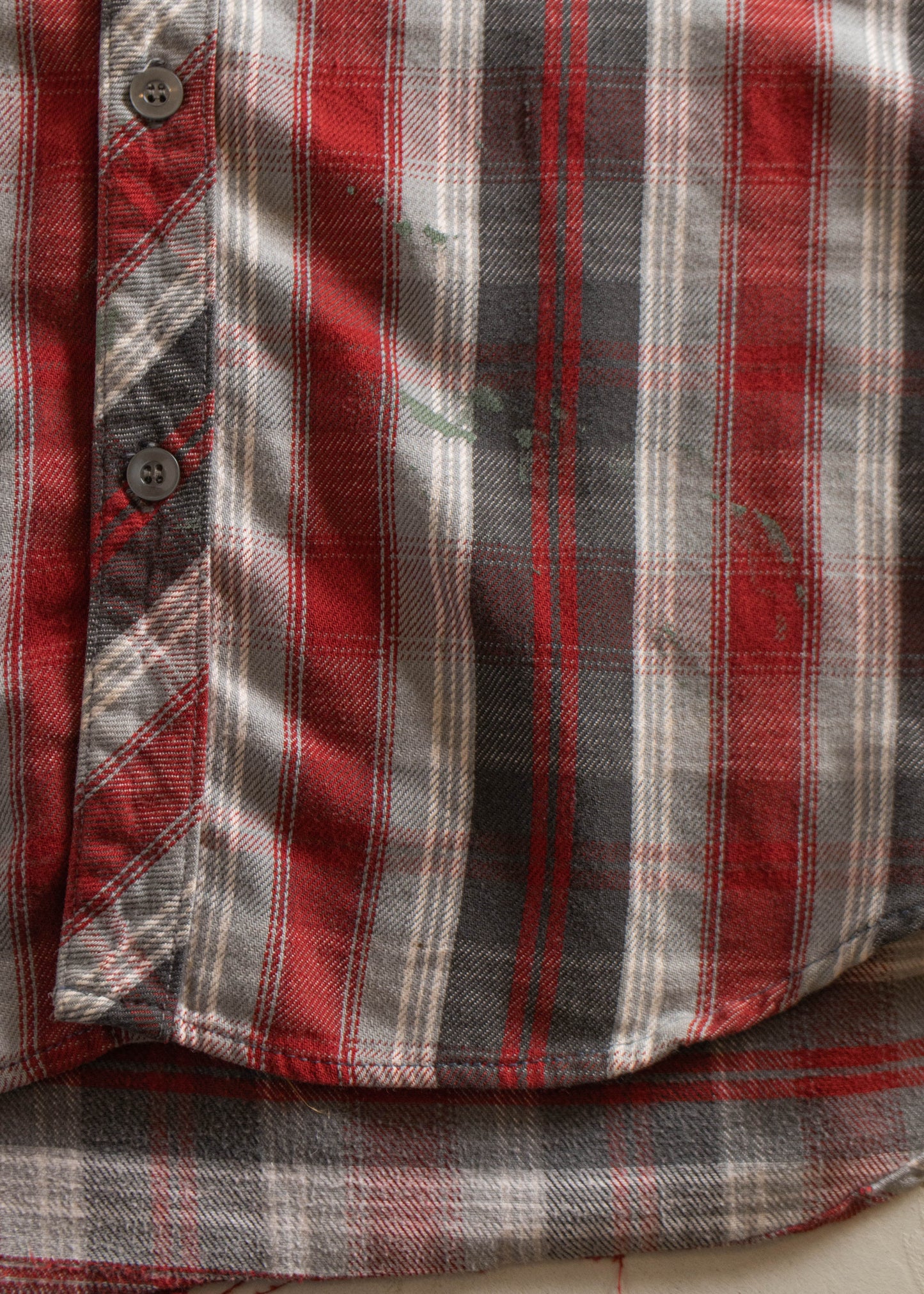 1970s Regent Cotton Flannel Button Up Shirt Size M/L