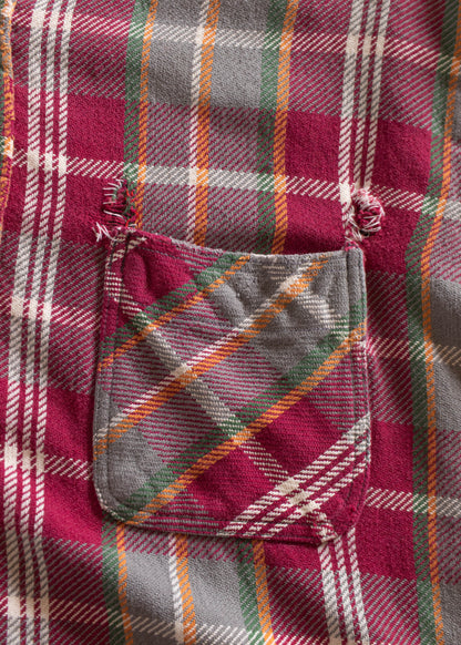 1970s JC Penney Big Mac Cotton Flannel Button Up Shirt Size L/XL