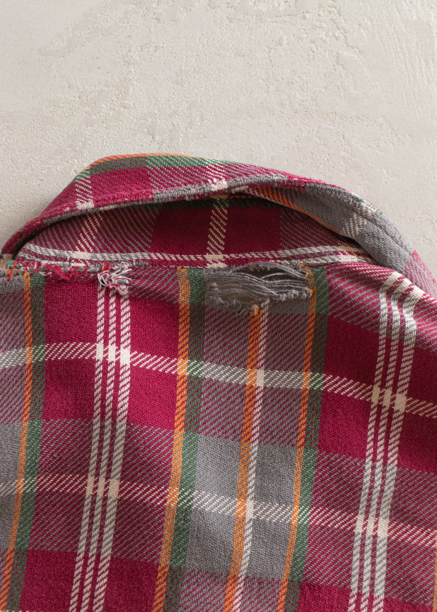 1970s JC Penney Big Mac Cotton Flannel Button Up Shirt Size L/XL