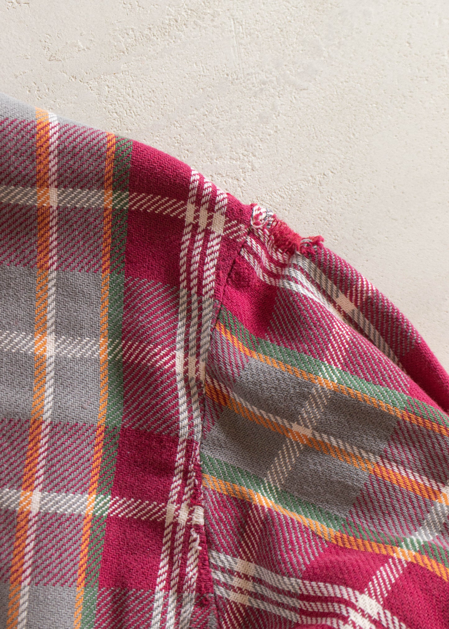 1970s JC Penney Big Mac Cotton Flannel Button Up Shirt Size L/XL