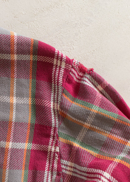 1970s JC Penney Big Mac Cotton Flannel Button Up Shirt Size L/XL