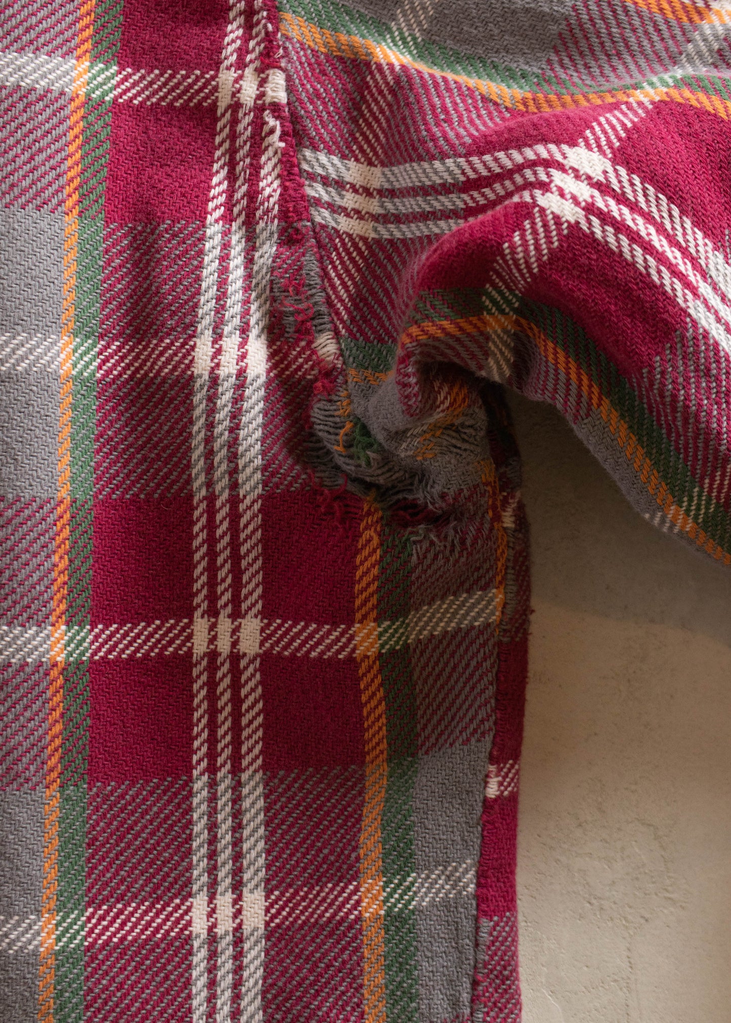 1970s JC Penney Big Mac Cotton Flannel Button Up Shirt Size L/XL