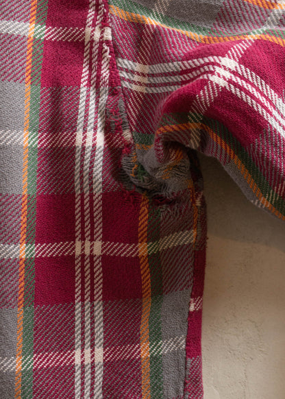 1970s JC Penney Big Mac Cotton Flannel Button Up Shirt Size L/XL