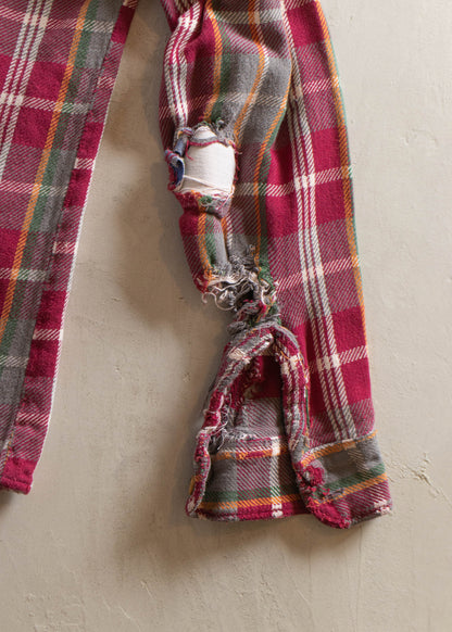 1970s JC Penney Big Mac Cotton Flannel Button Up Shirt Size L/XL