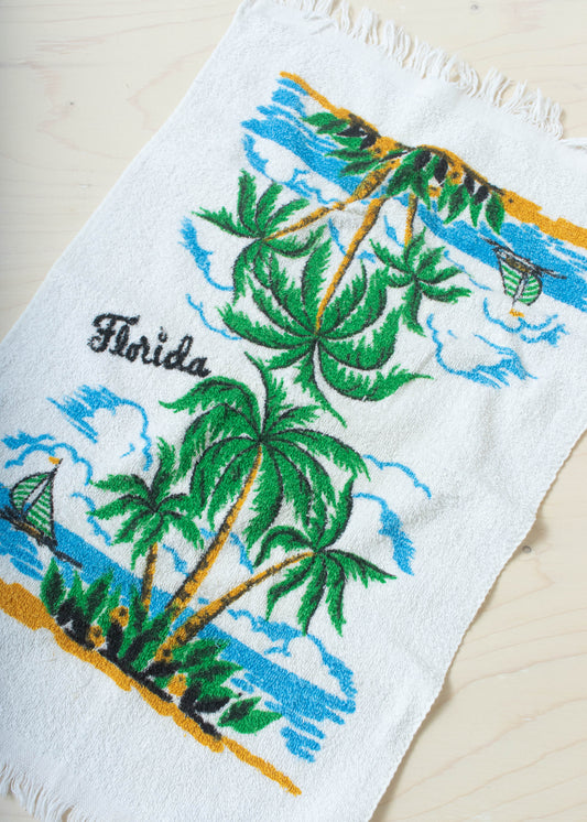 Vintage 1970s Florida Hand Towel