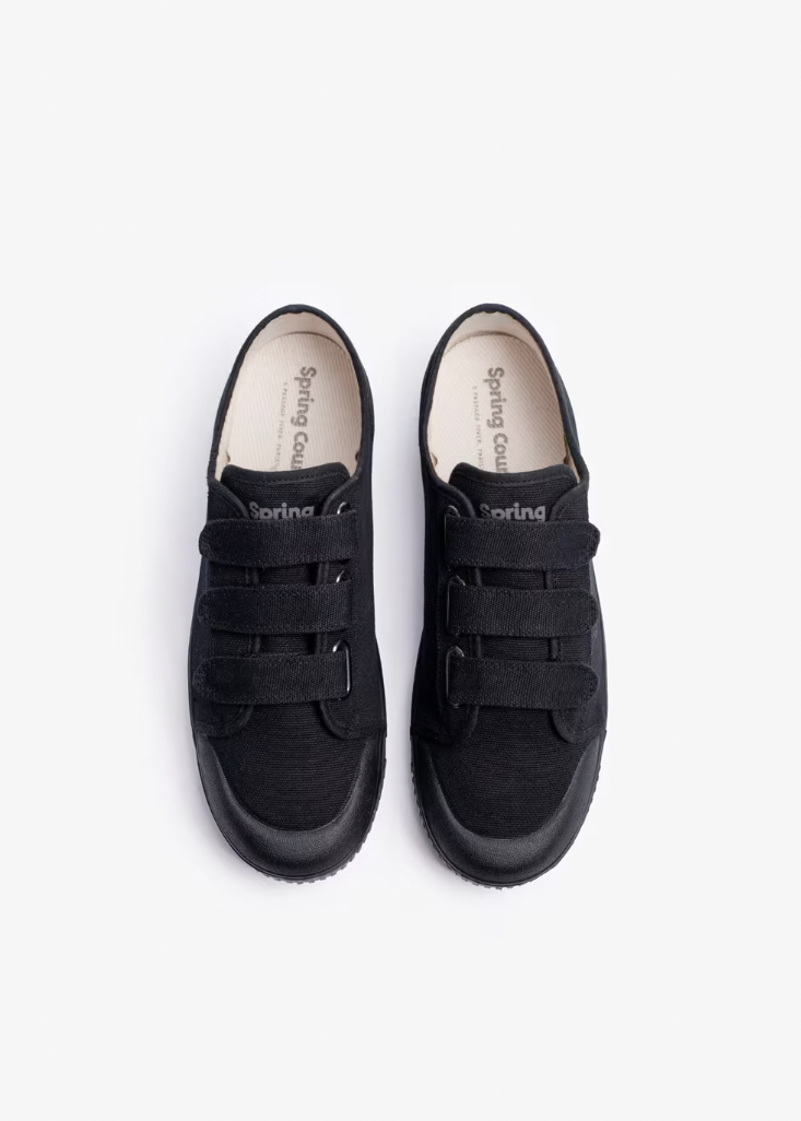 Spring Court Unisex G2 Velcro Canvas - Black
