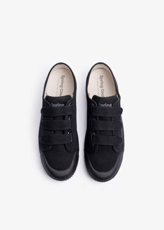 Spring Court Unisex G2 Velcro Canvas - Black