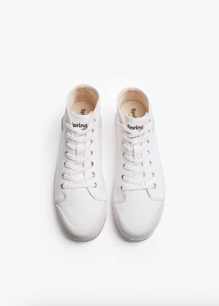 Spring Court Unisex B2 High-Top Canvas - White