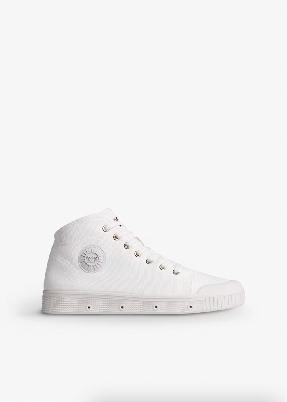 Spring Court Unisex B2 High-Top Canvas - White