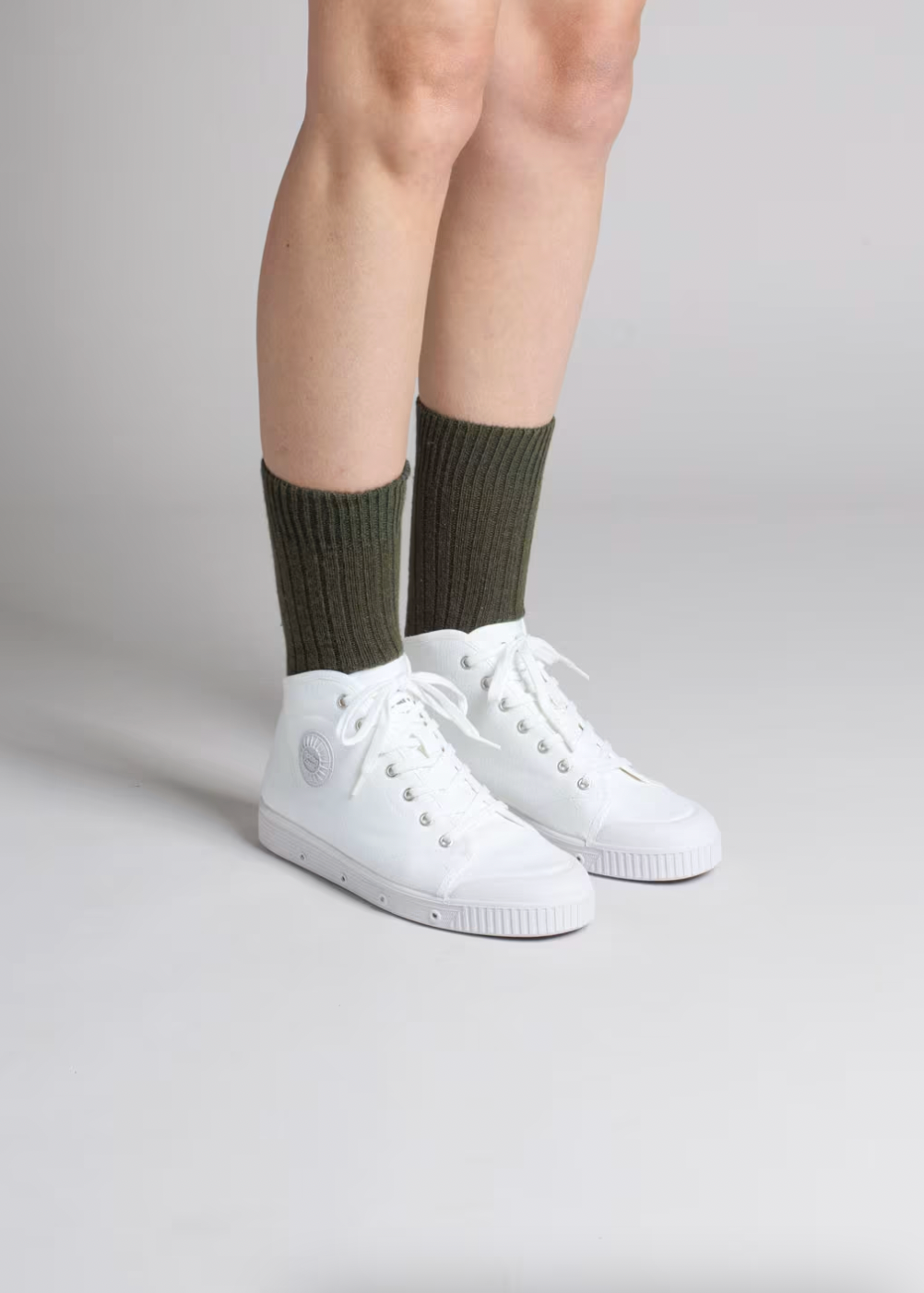 Spring Court Unisex B2 High-Top Canvas - White