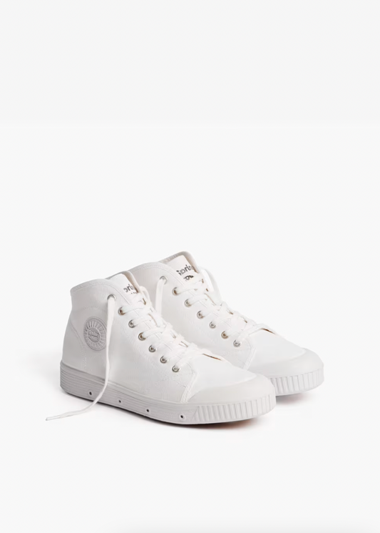 Spring Court Unisex B2 High-Top Canvas - White