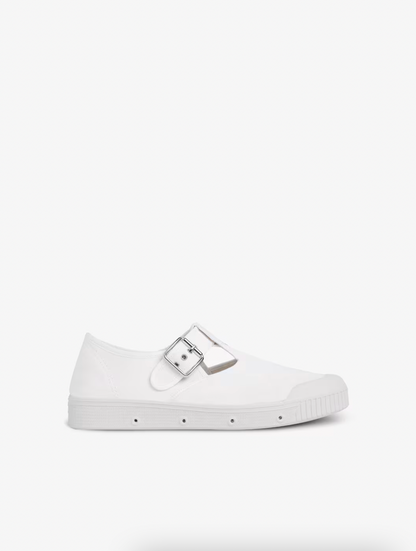 Spring Court Unisex J2 Mary Janes Canvas - White