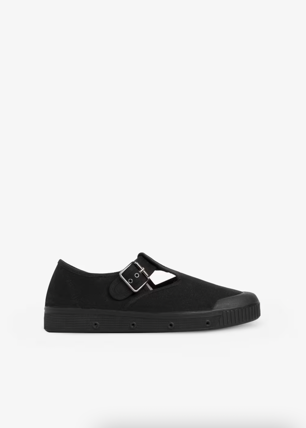 Spring Court Unisex J2 Mary Janes Canvas - Black
