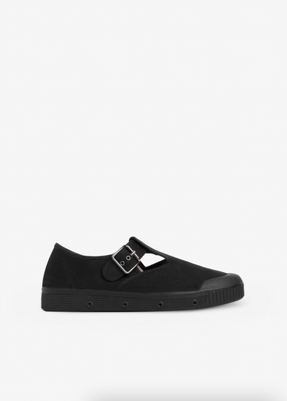 Spring Court Unisex J2 Mary Janes Canvas - Black