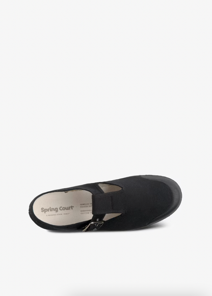 Spring Court Unisex J2 Mary Janes Canvas - Black