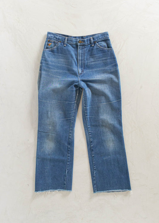Vintage 1980s Wrangler Darkwash Flare Jeans Size Women's 28 / Men's 31