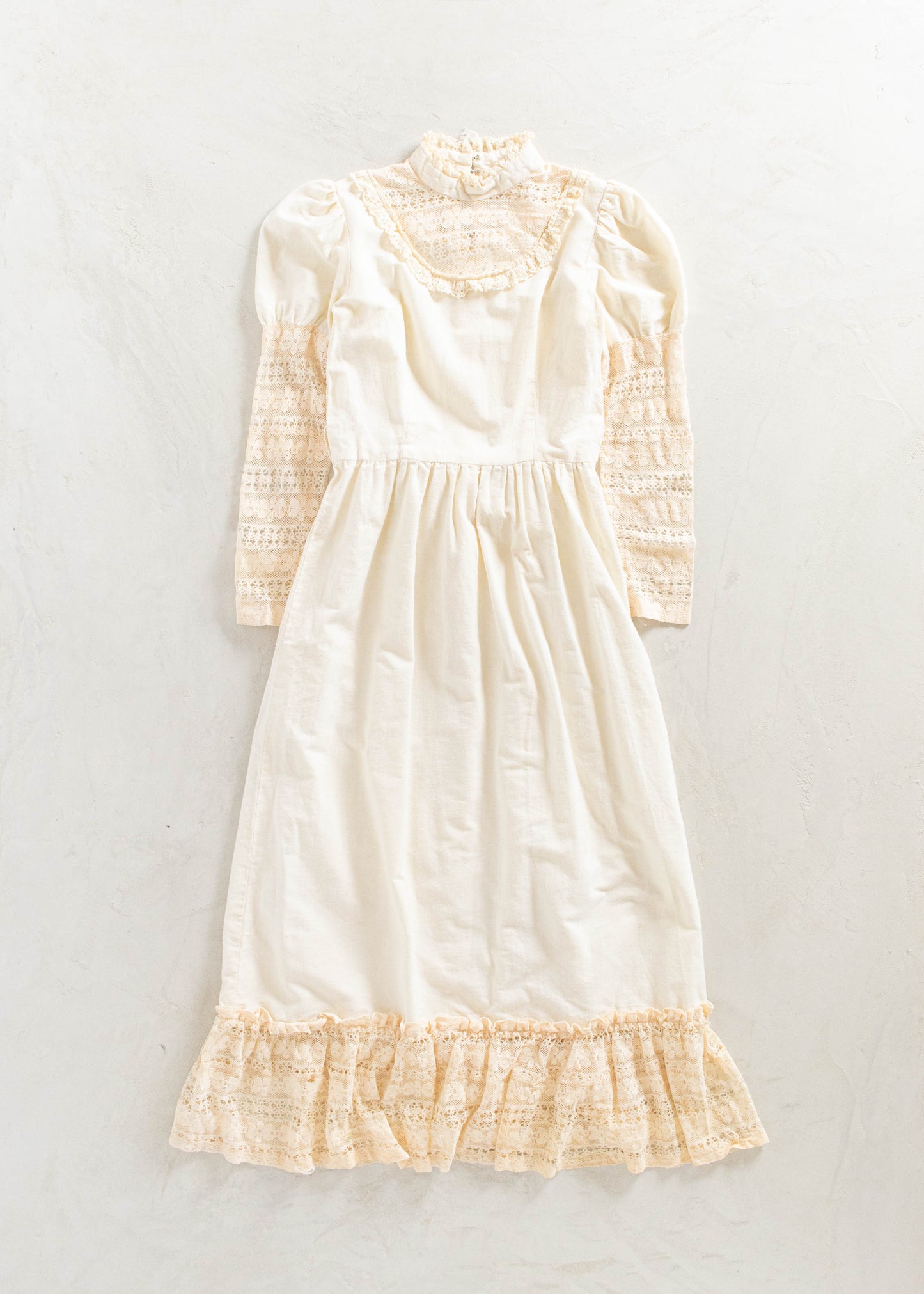 Vintage 1970s Handmade Cotton Dress Size 2XS/XS