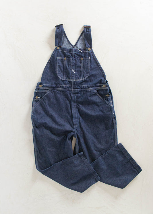 Vintage 1980s Roebucks Denim Overalls Size XL/2XL