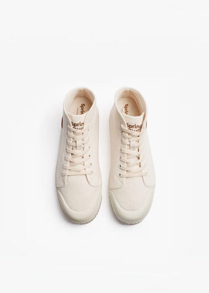 Spring Court Unisex B2 High-Top Canvas - Off-White Heavy Twill