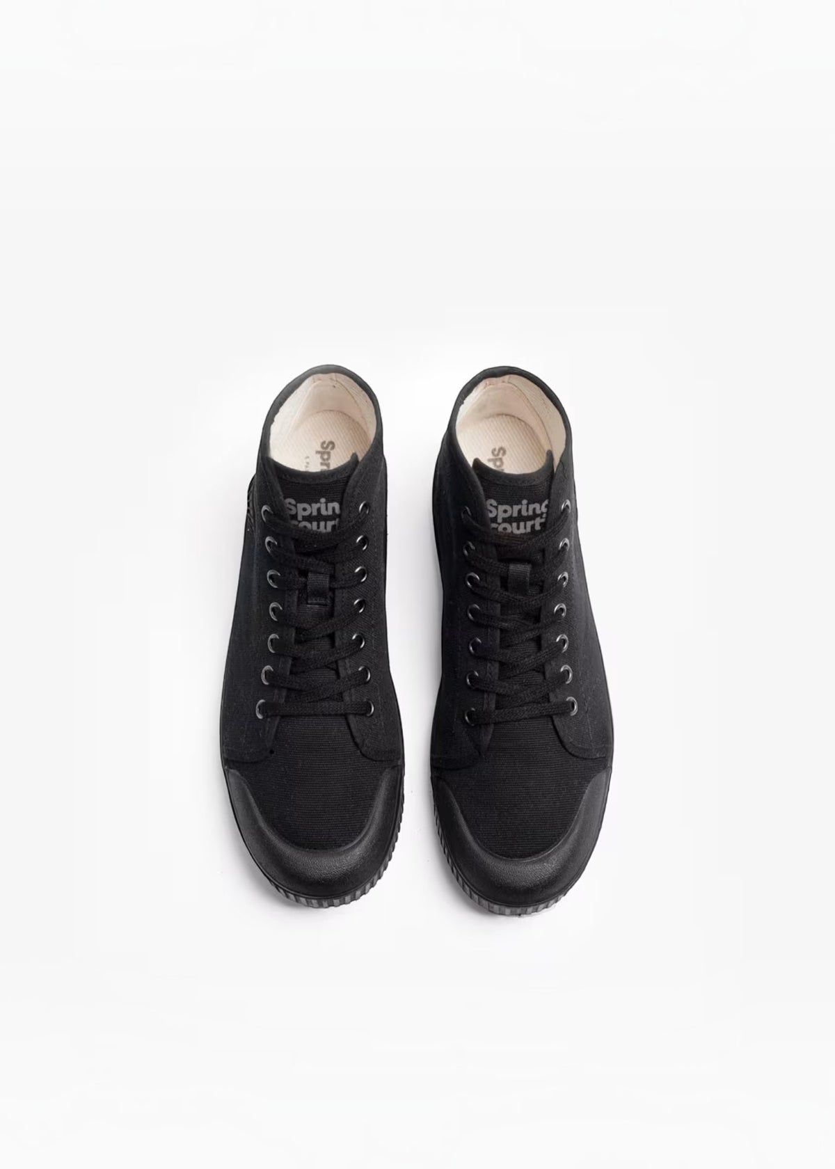 Spring Court Unisex B2 High-Top Canvas - Black