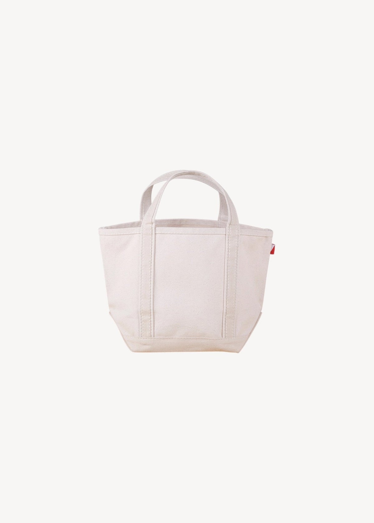 White tote bag on a white background