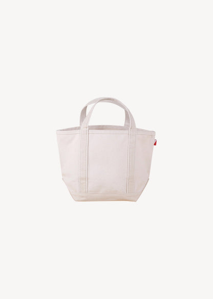 White tote bag on a white background