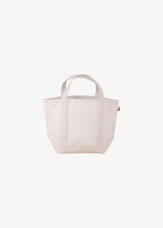White tote bag on a white background