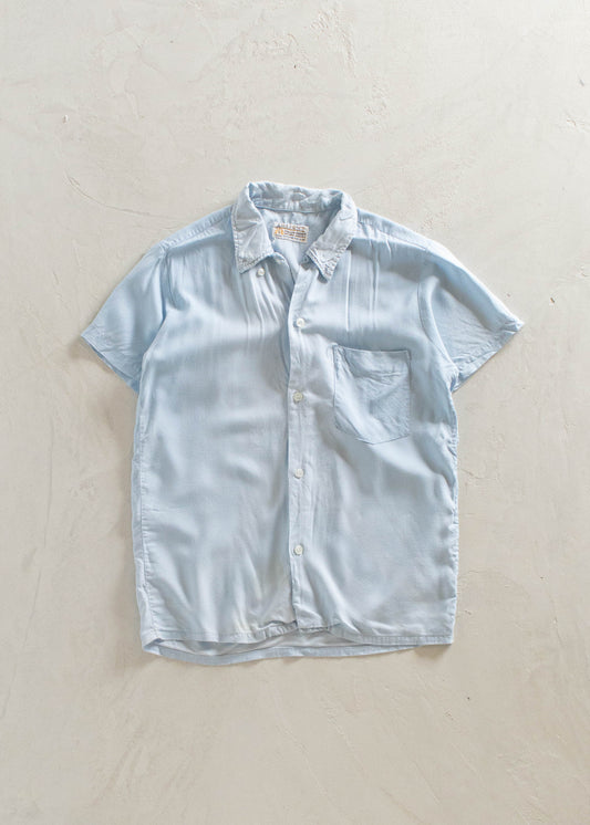 1970s Abalene Short Sleeve Button Up Shirt Size 3XS/2XS