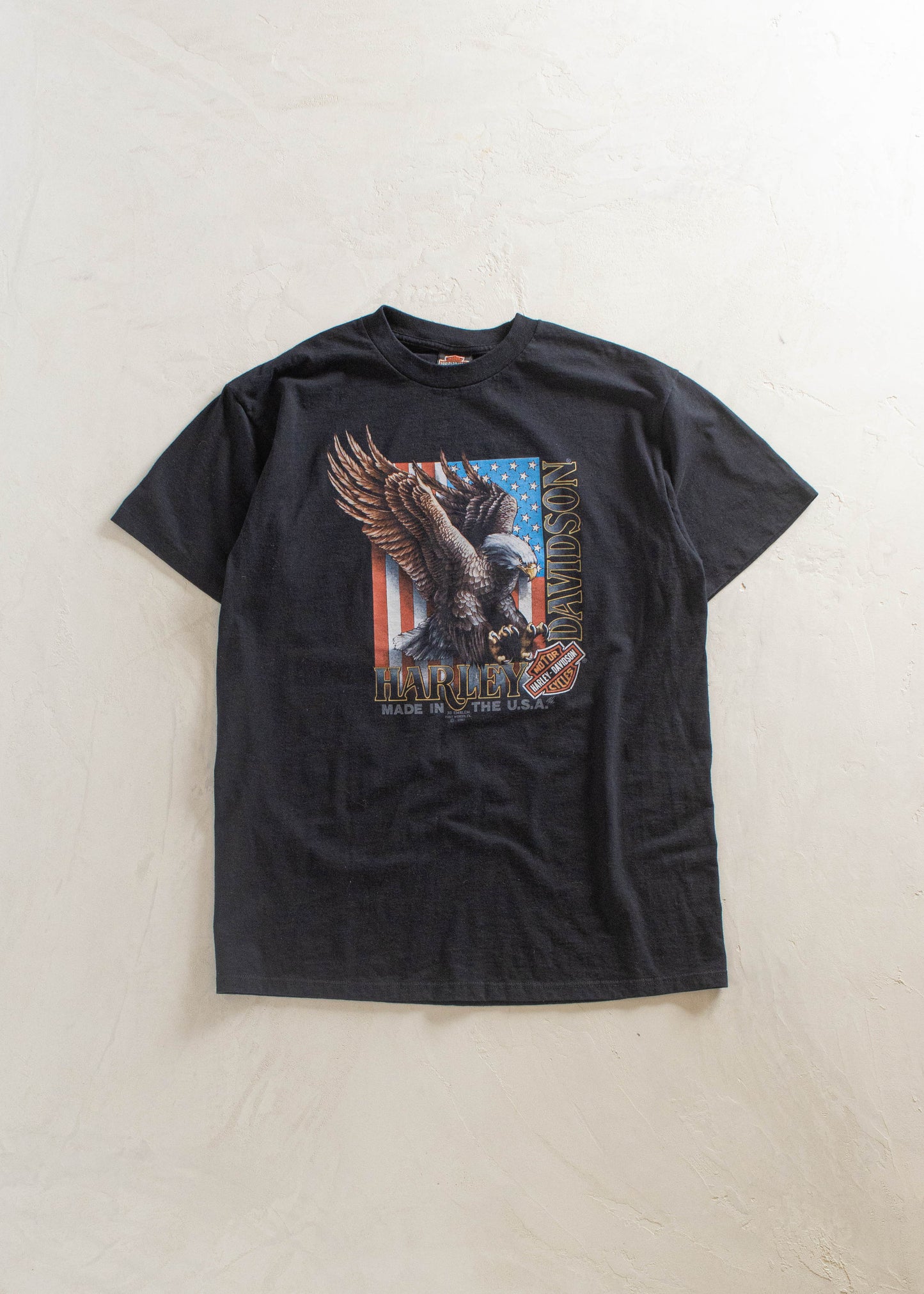 Vintage 1992 3D Emblem Harley Davidson T-Shirt Size L/XL