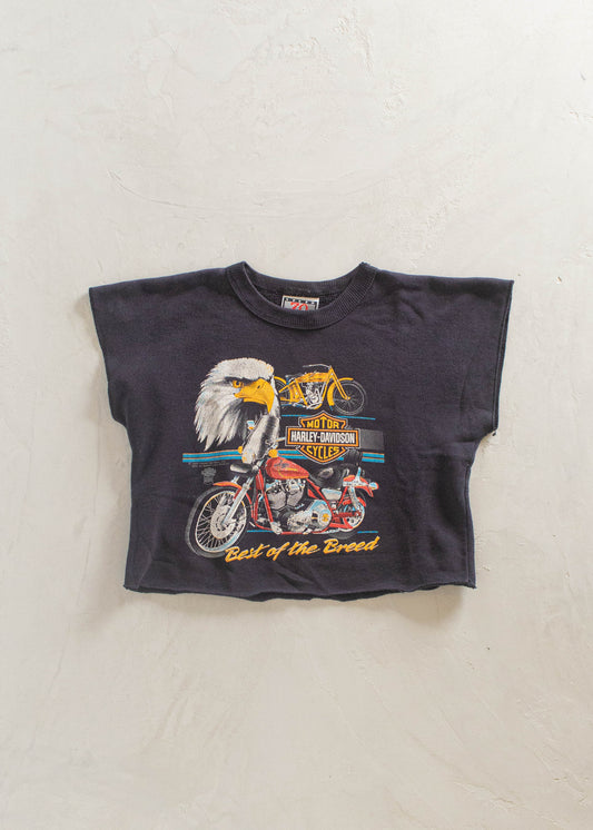 1989 Harley Davidson Best of the Breed Short Sleeve Sweatshirt Size S/M
