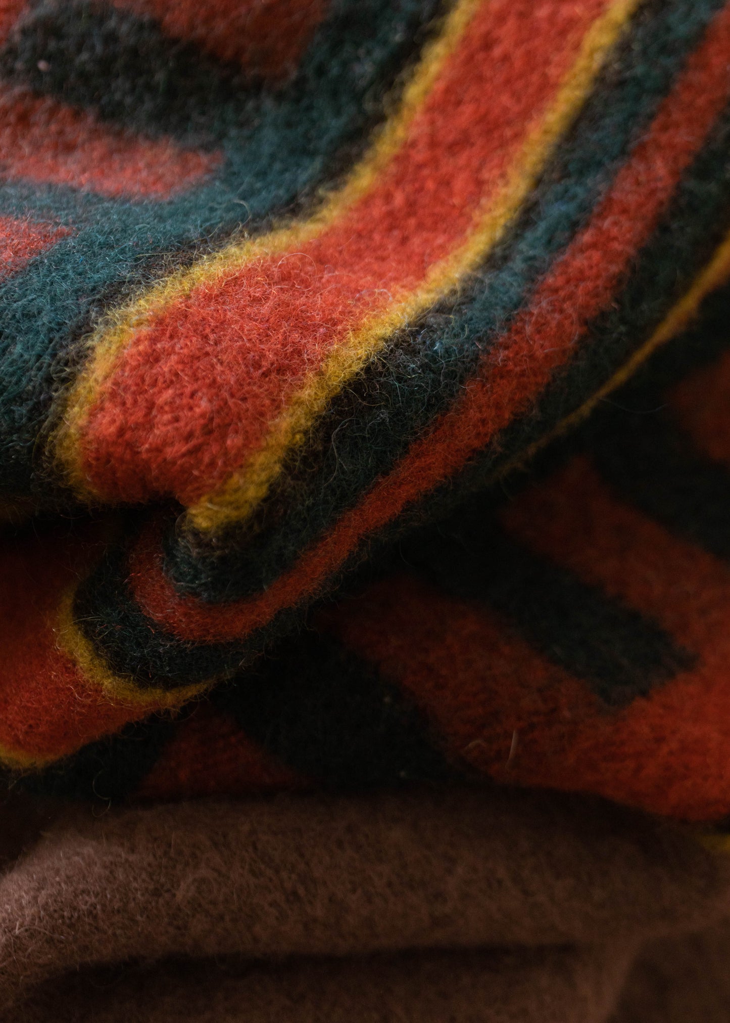 1940s Canadian National Sleeping Car Wool Throw Blanket